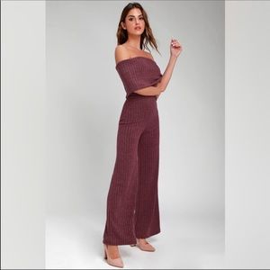 Off the shoulder jumpsuit